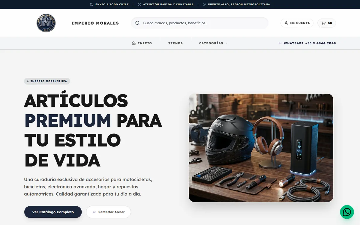 Portada de Imperio Morales: tienda online multirubro