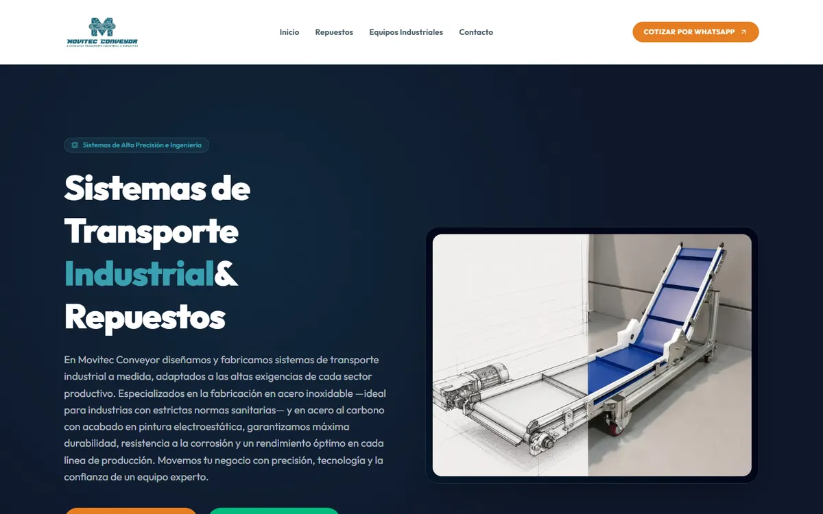 Portada de Movitec Conveyor: sistemas de transporte industrial